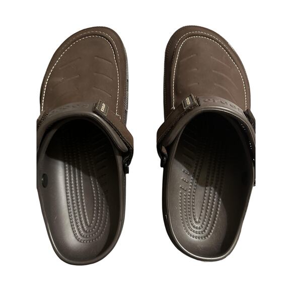 Crocs Yukon Vista II Clog Sandals Shoes Mens 11 Brown Slip On Comfort Casual main image 6